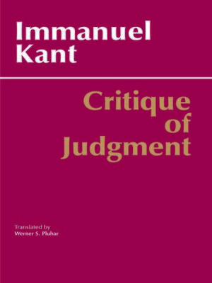 cover image of Critique of Judgment